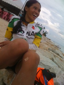 Candid post-race shot by Limau using my iphone