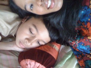 my younger brother Iskandar and i