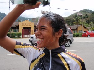 water bottle shower post maiden Broga ride !