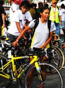 my big friendly yellow submarine @ Ironman Langkawi 09- bike check in
