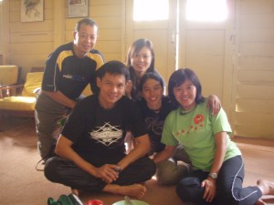 Irau trip 3 2 years ago. From left; Chan Wing Kai, Eric Teo, Lily, Julie, Vivian. Picture taken at MNS Ringlet.