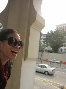 Don't ask me..I've no idea why this pic was taken ! At the old railway building