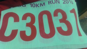 And oh the running bib. Been a while since I have the race belt on ! Running for company tomorrow. Yippee !!!