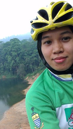 The ride this morning in Hulu Langat. Nice view at the back...