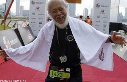 70 year old Mr.Oliver Kerr. Photo source: asiaone Sports