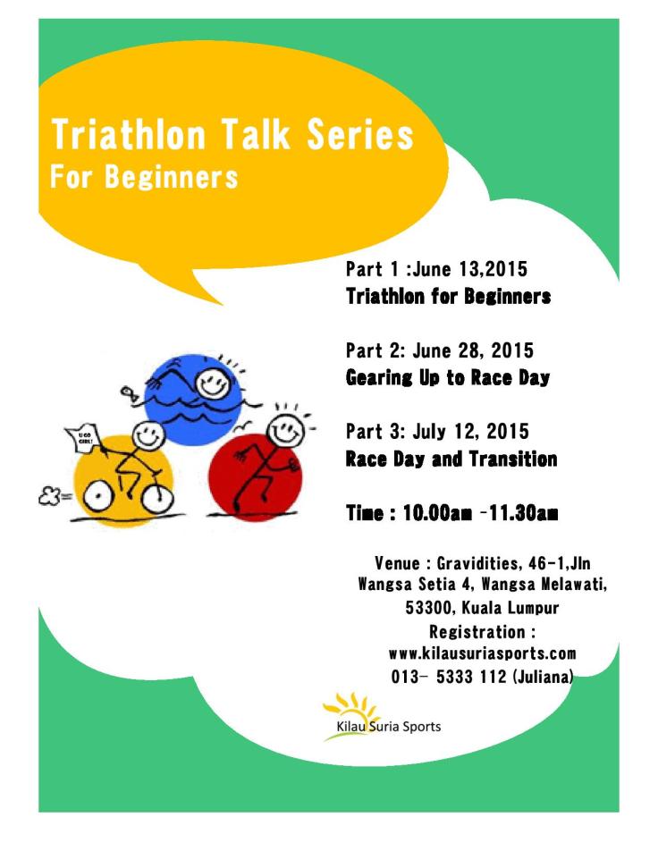 KilauSuriaTriathlonTalkSeries- Promo poster